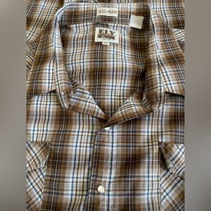 Ely Cattlemen 4XL Big Man ButtonDown Shirt with Perl Buttons